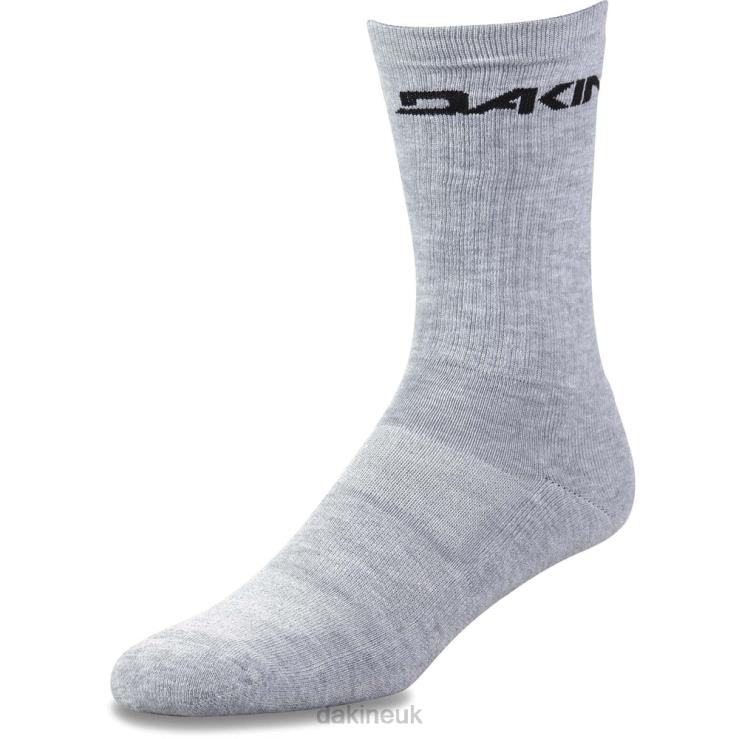 Essential Sock-3Pk Dakine Men Grey Heather N882P595 Accessory