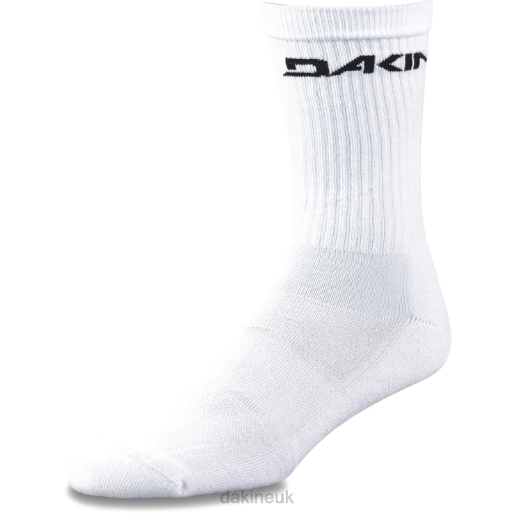 Essential Sock-3Pk Dakine Men White N882P596 Accessory