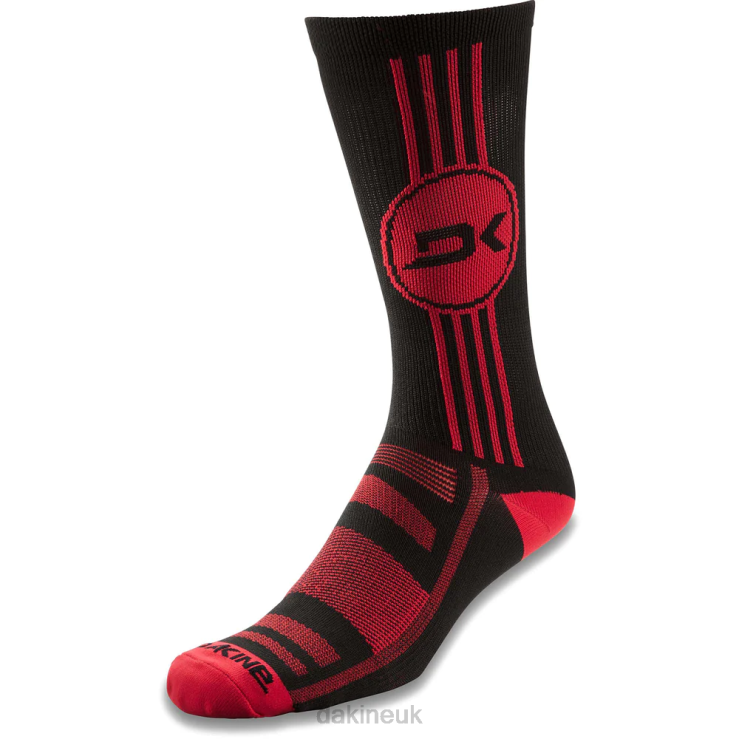Singletrack Crew Sock Dakine Men Black/Red N882P592 Accessory