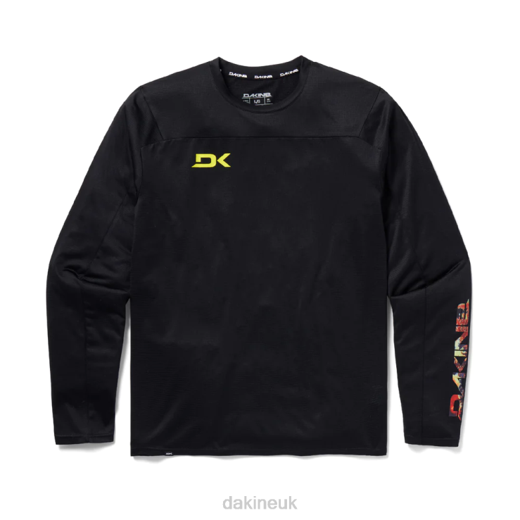 Syncline Long Sleeve Bike Jersey Dakine Men Black Evolution N882P143 Clothing