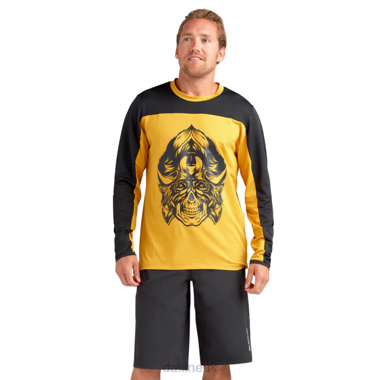 Syncline Long Sleeve Bike Jersey Dakine Men Solstice Gold N882P148 Clothing