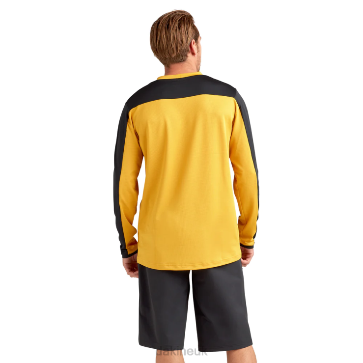 Syncline Long Sleeve Bike Jersey Dakine Men Solstice Gold N882P148 Clothing