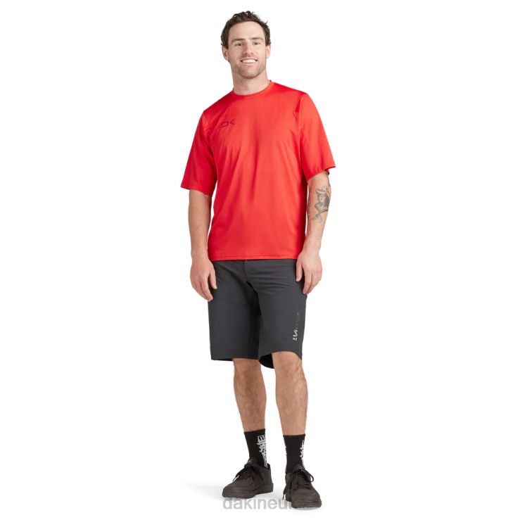 Syncline Short Sleeve Bike Jersey Dakine Men Rippin Red N882P133 Clothing