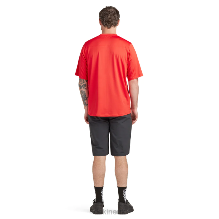 Syncline Short Sleeve Bike Jersey Dakine Men Rippin Red N882P133 Clothing