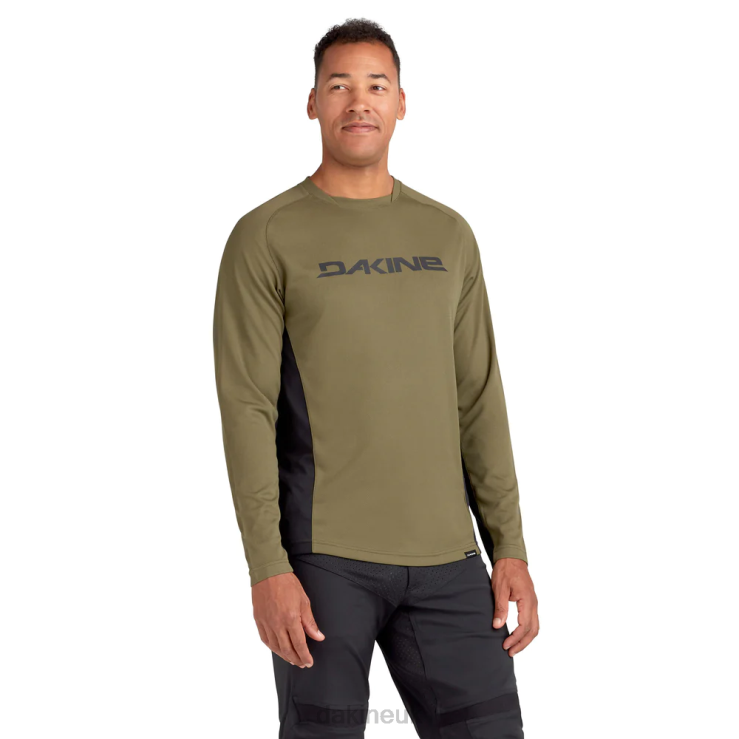 Thrillium Long Sleeve Bike Jersey Dakine Men Olive N882P153 Clothing