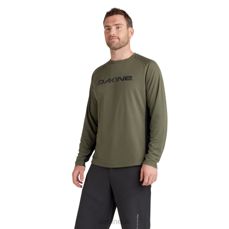 Thrillium Long Sleeve Bike Jersey Dakine Men Peat Green N882P150 Clothing