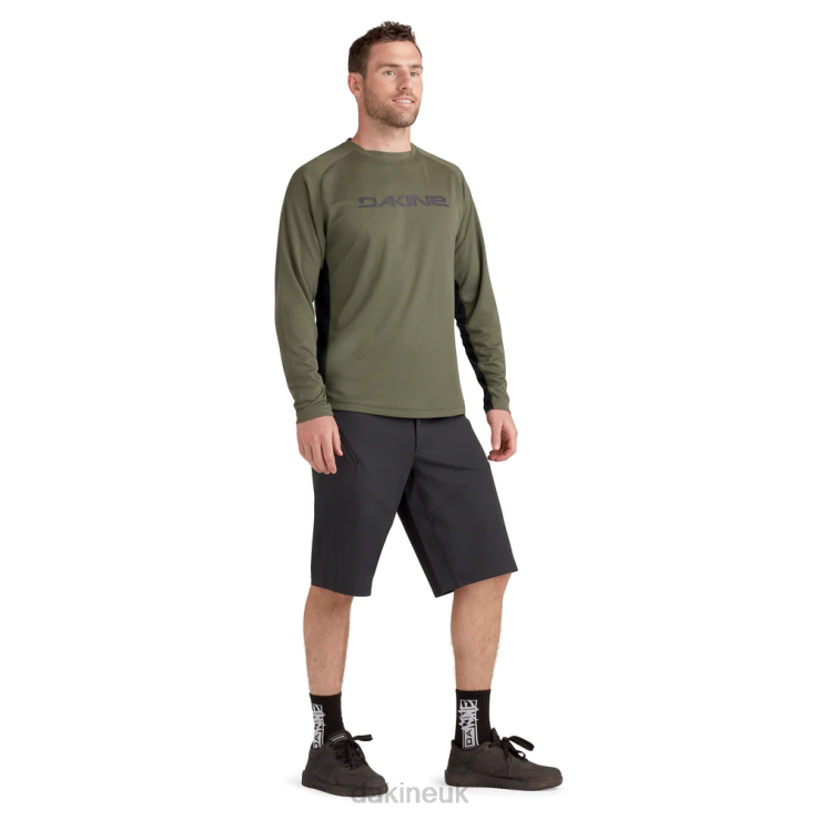 Thrillium Long Sleeve Bike Jersey Dakine Men Peat Green N882P150 Clothing
