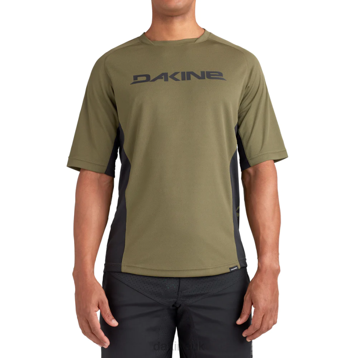 Thrillium Short Sleeve Bike Jersey Dakine Men Olive N882P168 Clothing