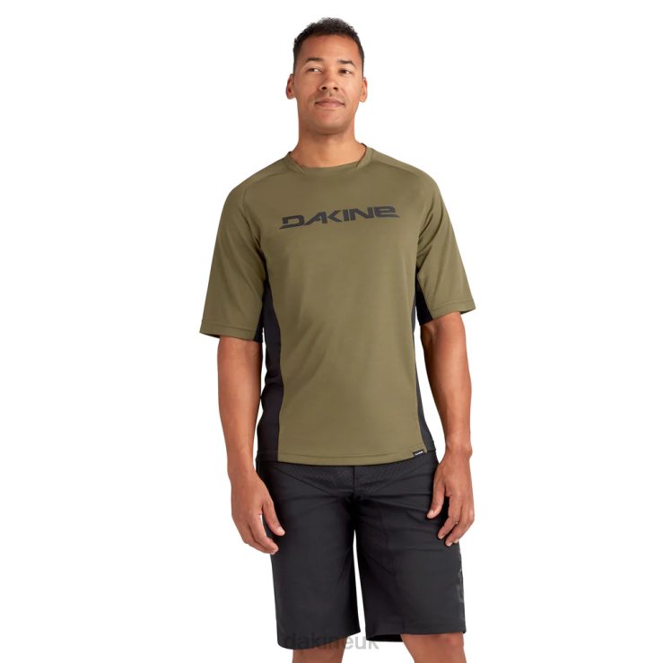 Thrillium Short Sleeve Bike Jersey Dakine Men Olive N882P168 Clothing