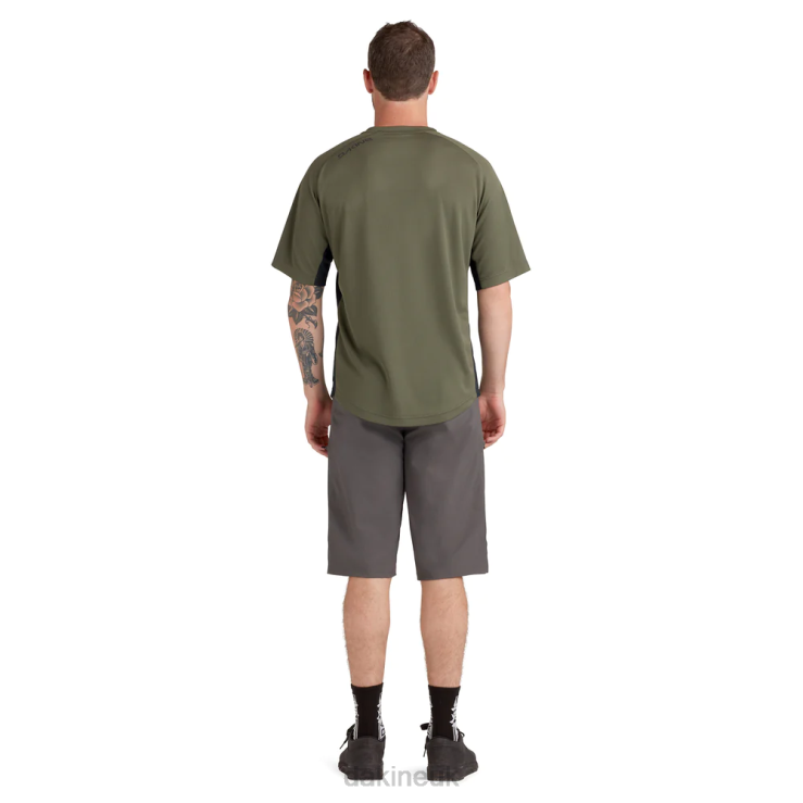 Thrillium Short Sleeve Bike Jersey Dakine Men Peat Green N882P165 Clothing
