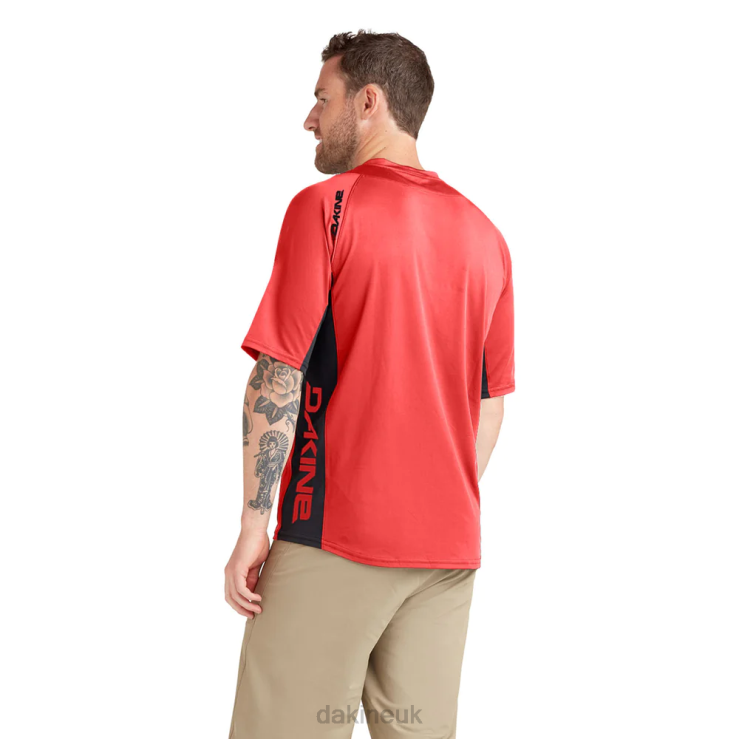 Thrillium Short Sleeve Bike Jersey Dakine Men Safety Red N882P167 Clothing