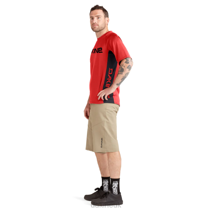 Thrillium Short Sleeve Bike Jersey Dakine Men Safety Red N882P167 Clothing
