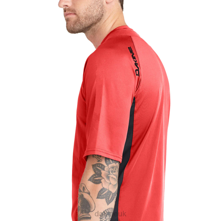 Thrillium Short Sleeve Bike Jersey Dakine Men Safety Red N882P167 Clothing