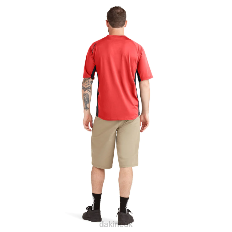 Thrillium Short Sleeve Bike Jersey Dakine Men Safety Red N882P167 Clothing