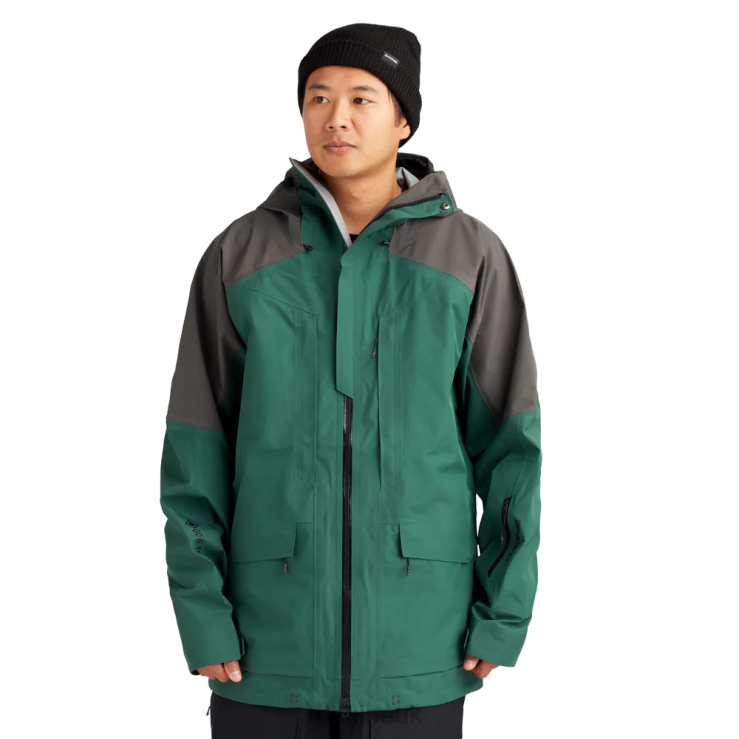 Stoker Gore-Tex 3L Jacket Dakine Men Fir Green N882P2 Clothing