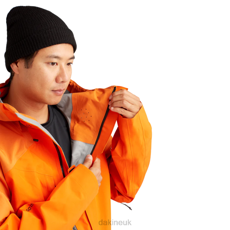 Stoker Gore-Tex 3L Jacket Dakine Men Flame Orange N882P1 Clothing
