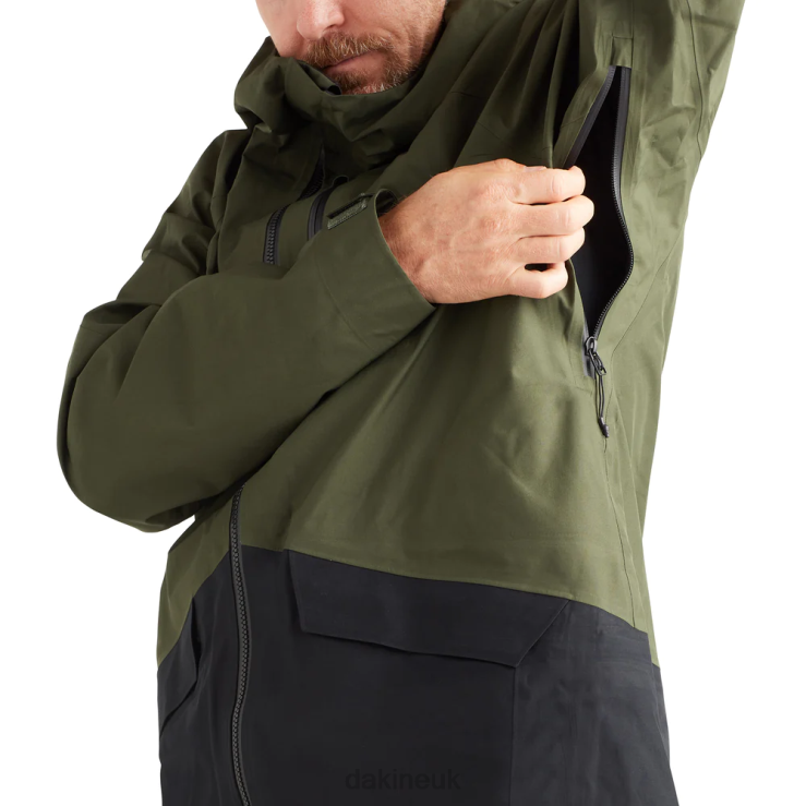 Stoker Gore-Tex 3L Jacket Dakine Men Peat Green N882P4 Clothing