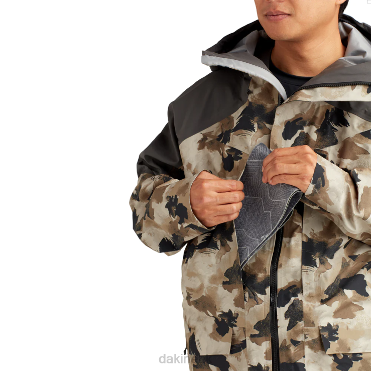 Stoker Gore-Tex 3L Jacket Dakine Men Terrain Camo N882P3 Clothing