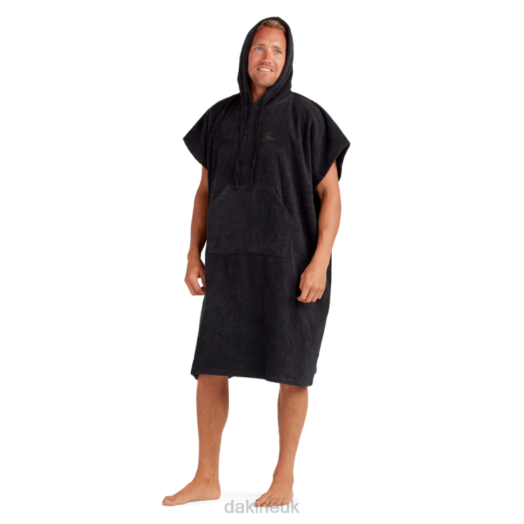 Apresurf Quickdry Toweling Poncho Dakine Men Black N882P296 Clothing