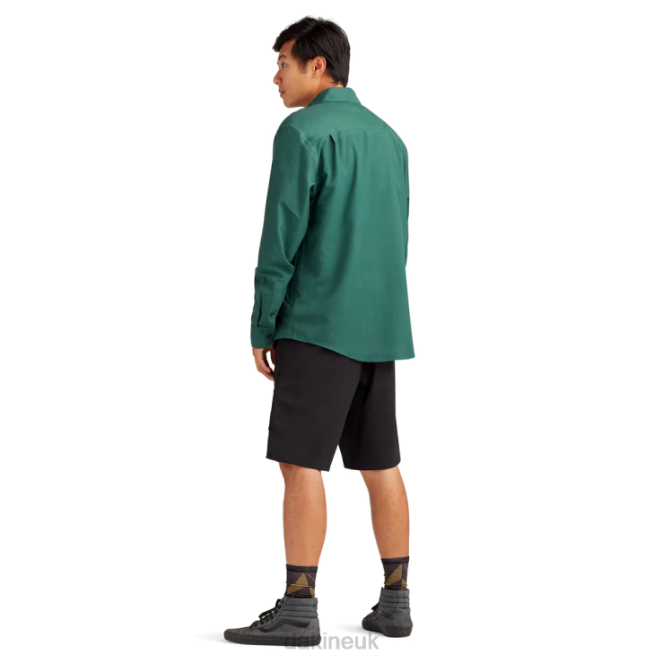 Charger Flannel Shirt Dakine Men Fir Green N882P58 Clothing