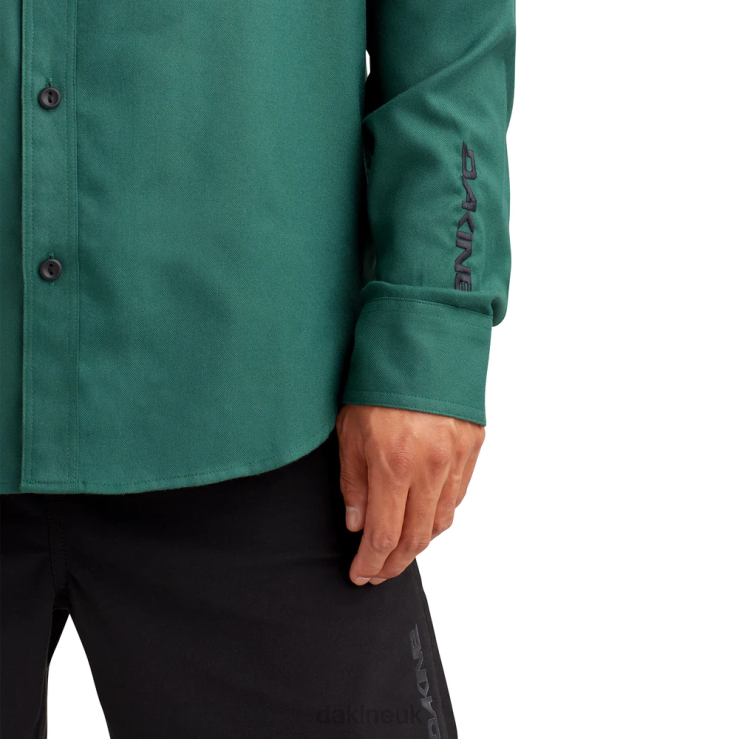 Charger Flannel Shirt Dakine Men Fir Green N882P58 Clothing