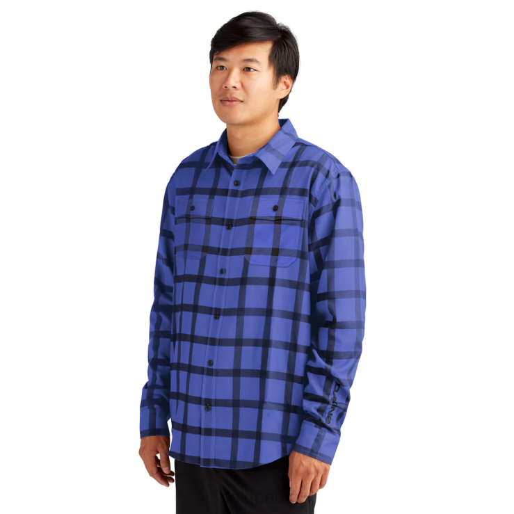 Charger Flannel Shirt Dakine Men Pipe Purple Plaid N882P60 Clothing