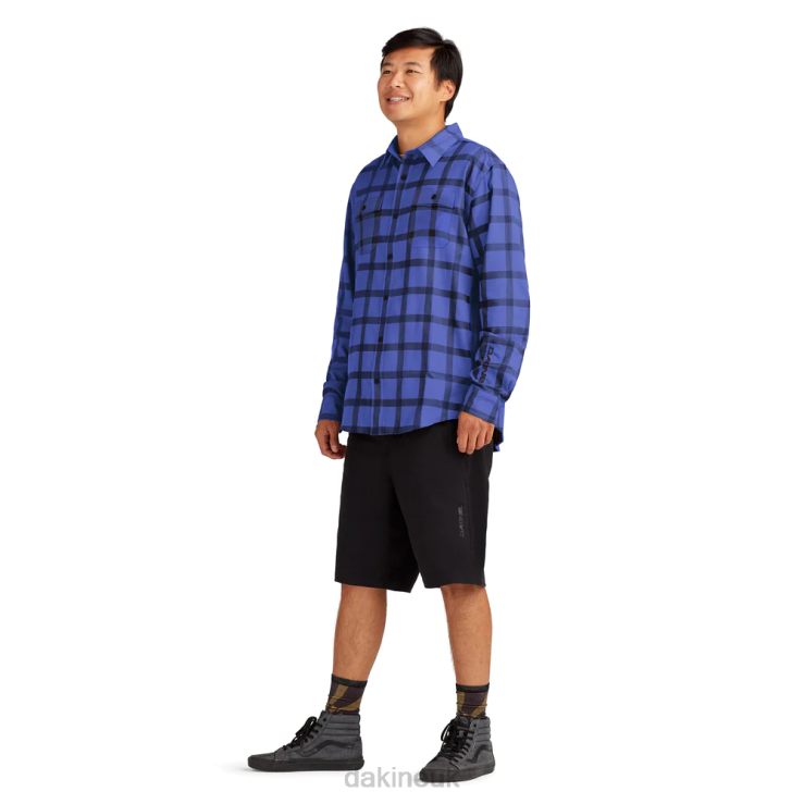 Charger Flannel Shirt Dakine Men Pipe Purple Plaid N882P60 Clothing