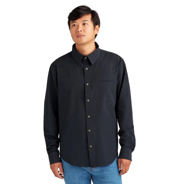 Leeward Button Down Long Sleeve Shirt Dakine Men Black N882P65 Clothing