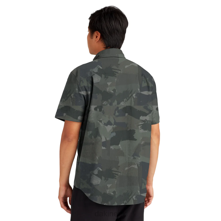 Leeward Button Down Short Sleeve Shirt Dakine Men Apex Camo N882P64 Clothing