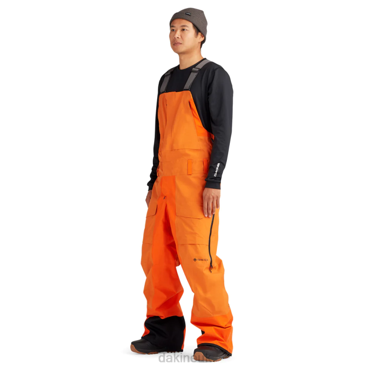 Stoker Gore-Tex 3L Bib Dakine Men Flame Orange N882P11 Clothing