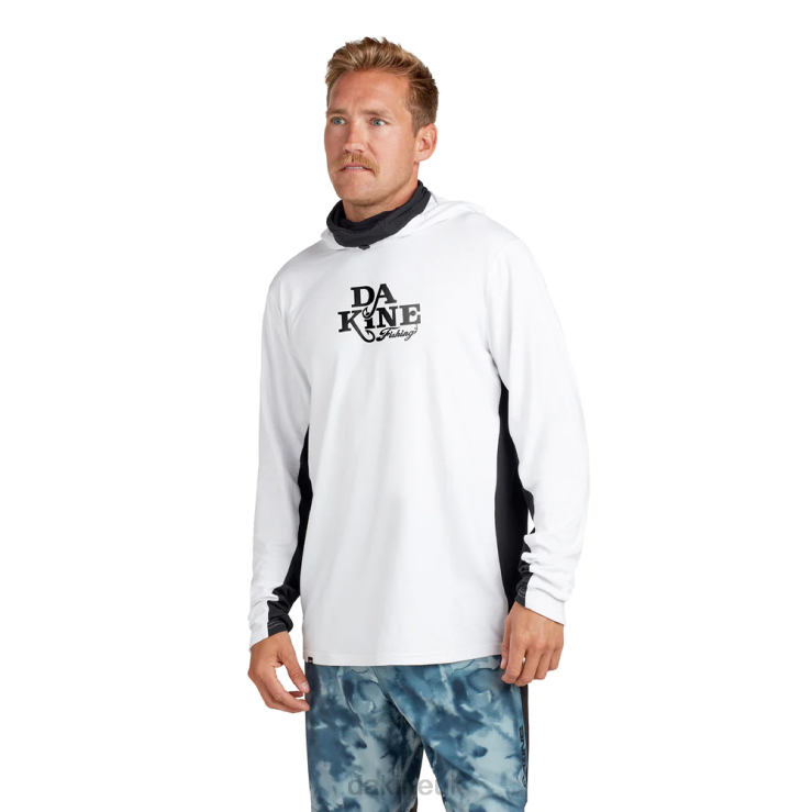 Full Mission Loose Fit Long Sleeve Hoodie Dakine Men True White N882P220 Clothing