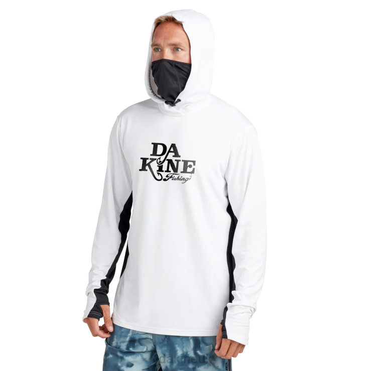 Full Mission Loose Fit Long Sleeve Hoodie Dakine Men True White N882P220 Clothing