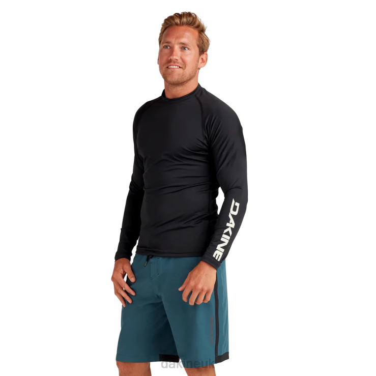 HD Snug Fit Long Sleeve Rashguard Crew Dakine Men Black - 22 N882P230 Clothing