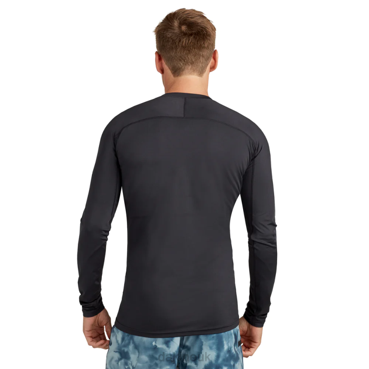 HD Snug Fit Long Sleeve Rashguard Crew Dakine Men Black N882P229 Clothing