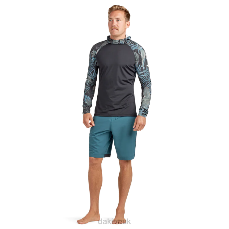 HD Snug Fit Long Sleeve Rashguard Hoodie Dakine Men Nahele Print N882P234 Clothing