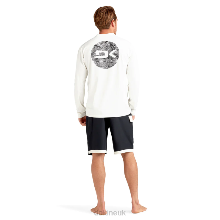 Mission Loose Fit Long Sleeve Rashguard Crew Dakine Men Surf White N882P241 Clothing