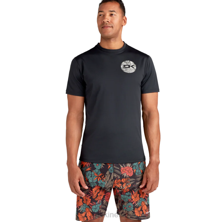 Mission Loose Fit Short Sleeve Rashguard Crew Dakine Men Black N882P246 Clothing