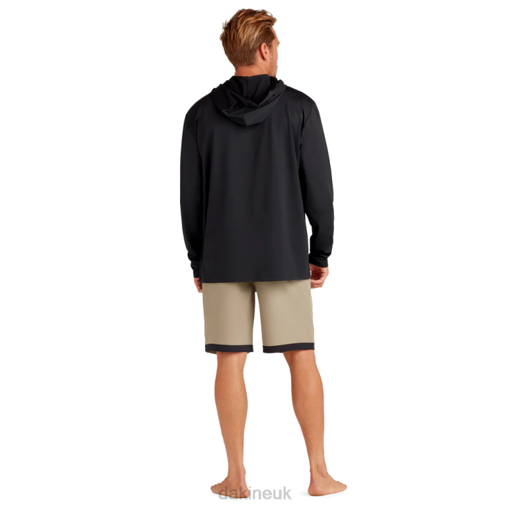 Roots Loose Fit Long Sleeve Rashguard Dakine Men Black/Surf Wht N882P231 Clothing