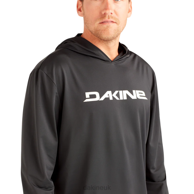 Roots Loose Fit Long Sleeve Rashguard Dakine Men Black/Surf Wht N882P231 Clothing