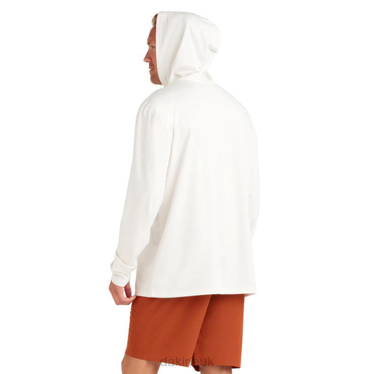 Roots Loose Fit Long Sleeve Rashguard Dakine Men Surf White N882P232 Clothing