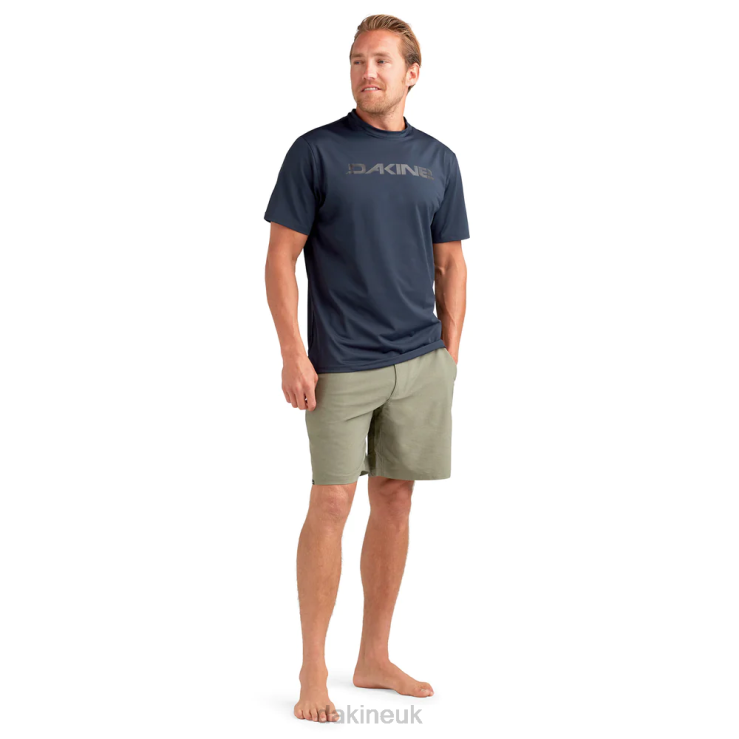 Roots Loose Fit Short Sleeve Rashguard Crew Dakine Men Ink N882P237 Clothing