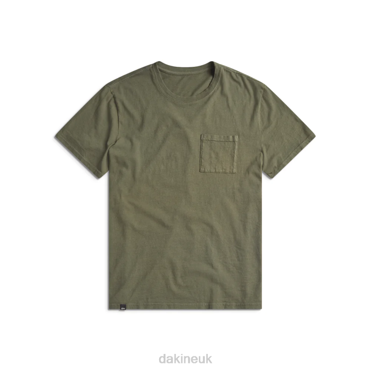 Cruiser Heavyweight Pocket Short Sleeve T-Shirt Dakine Men Peat Green N882P199 Clothing
