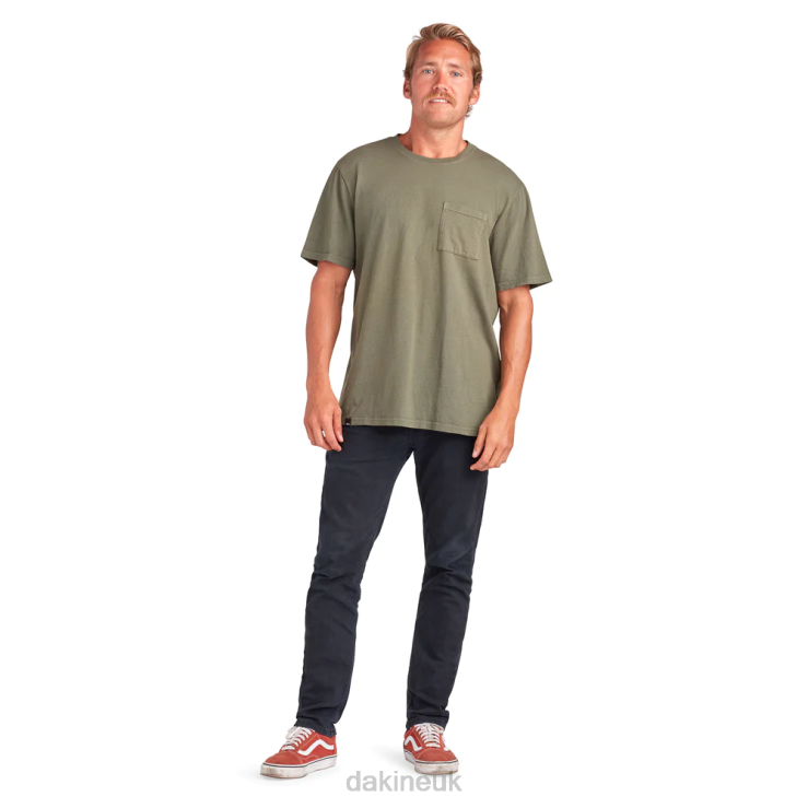 Cruiser Heavyweight Pocket Short Sleeve T-Shirt Dakine Men Peat Green N882P199 Clothing