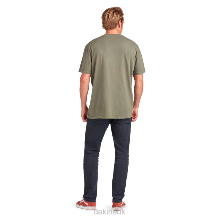 Cruiser Heavyweight Pocket Short Sleeve T-Shirt Dakine Men Peat Green N882P199 Clothing