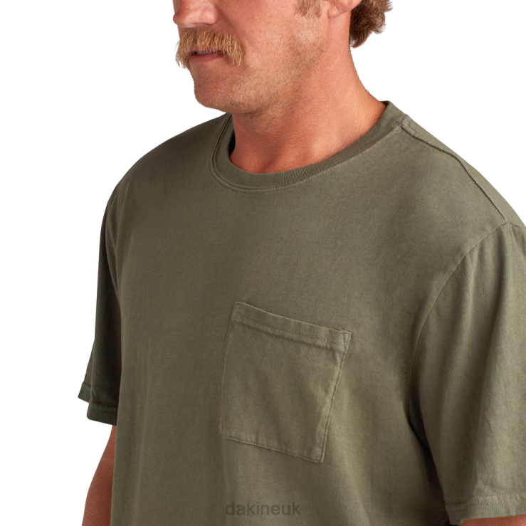 Cruiser Heavyweight Pocket Short Sleeve T-Shirt Dakine Men Peat Green N882P199 Clothing