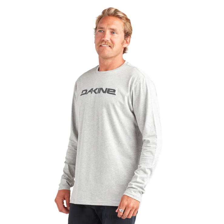 Da Rail Long Sleeve T-Shirt Dakine Men Heather Grey N882P205 Clothing
