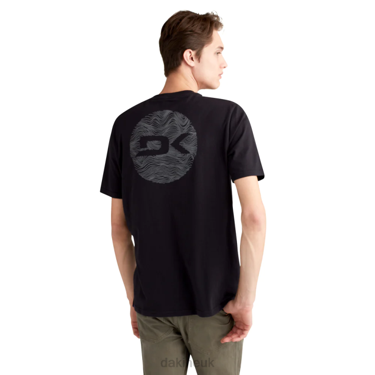 Global Waves Short Sleeve T-Shirt Dakine Men Black N882P212 Clothing