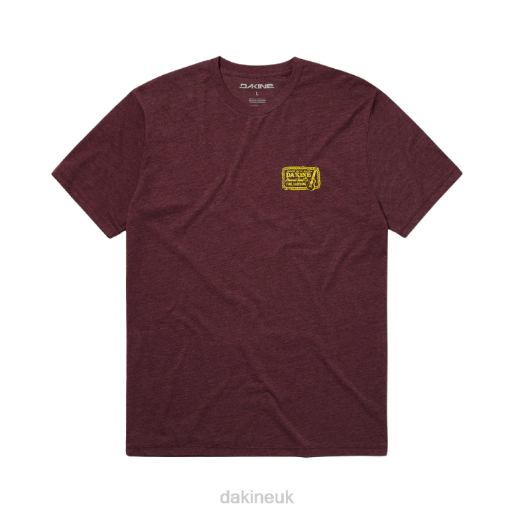 Ukulele T-Shirt Dakine Men Maroon Heather N882P194 Clothing