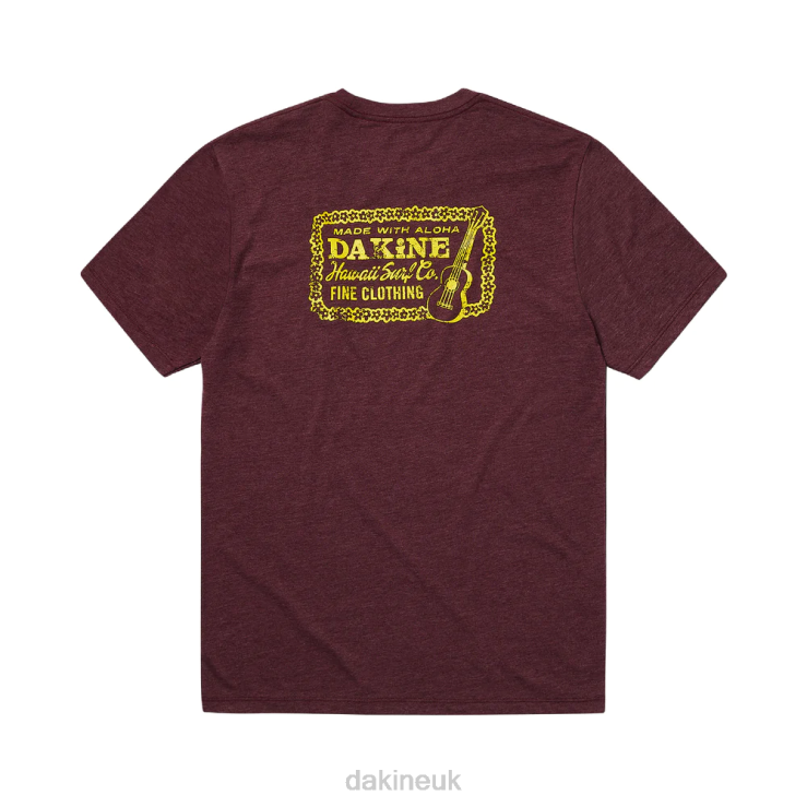 Ukulele T-Shirt Dakine Men Maroon Heather N882P194 Clothing