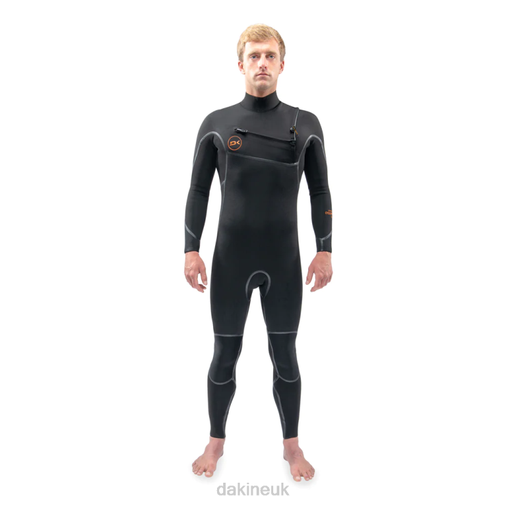 Cyclone Chest Zip Full Wetsuit 5/4mm Dakine Men Black N882P123 Clothing
